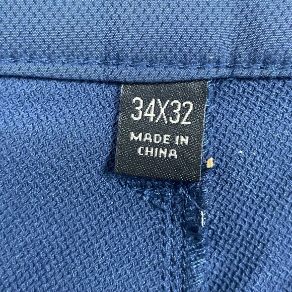 Banana Republic Mens Slim Fit Navy Dress Pants Size 34x32 Polyester a1155 - Picture 3 of 7